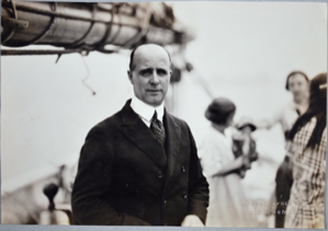 Image of Donald MacMillan Aboard the Bowdoin