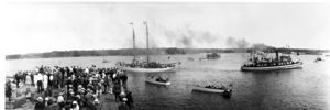 Image of Festivities for S.S. Peary and Schooner Bowdoin