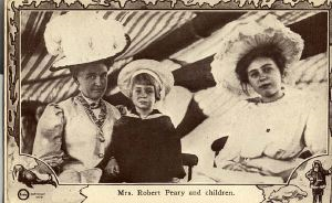 Image of Postcard: Mrs. Robert Peary and Children
