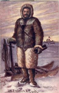 Image: Postcard: Dr. Cook at the North Pole