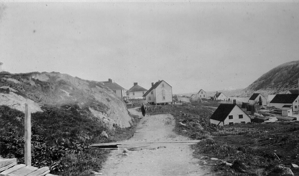 Image of Battle Harbor's one residential street