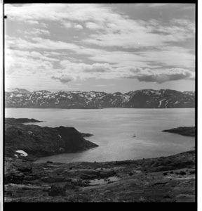 Image of Greenland landscape and clouds