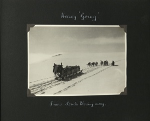 Image of Heavy 'going'- Snow clouds blowing away