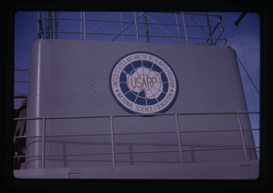 Image of Picture of USARP (United States Antarctic Research Program) Logo on Naval Ship.