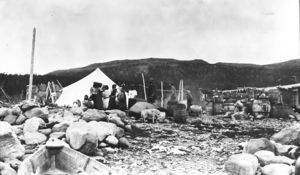 Image of Eskimo [Inuit] fishing station