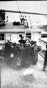 Image of Reporters aboard SS Roosevelt