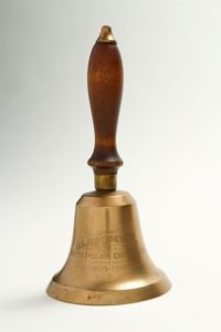 Image: Brass dinner bell from S.S. Roosevelt