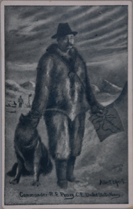 Image of Commander R.E. Peary, C.E. U. S. Navy in fur clothing