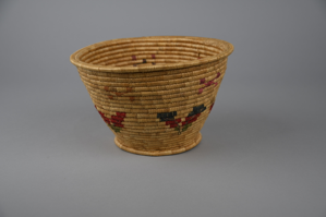 Image: Basketry bowl with floral design