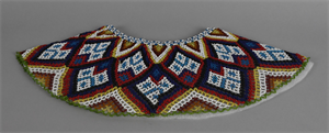 Image: Women's collar of netted beadwork