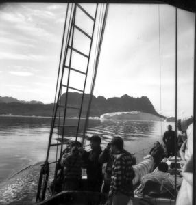 Image of Crew watching Icebergs, Umanak Fjord