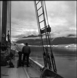 Image: ? looking at iceberg, Umanak Fjord
