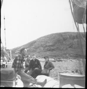 Image: Crew on deck (relaxing with Miriam MacMillan)