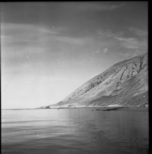 Image of Bare hills and trading post, Twin Glacier