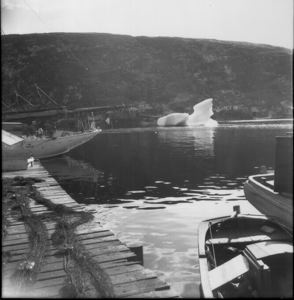 Image of Harbor with little iceberg, Battle Harbor