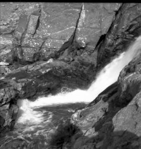 Image: Waterfalls and rocks, Etah