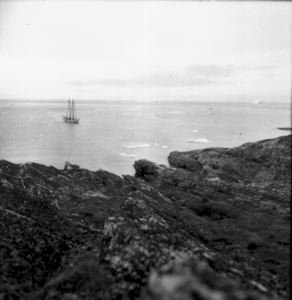 Image of The Bowdoin in harbor, Thule