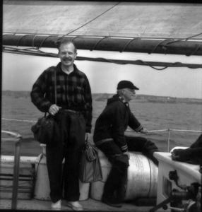 Image: Ed (?) [Rutherford Platt] and Mac, the port watch