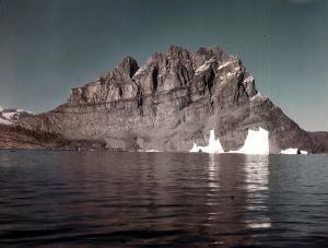 Image of Iceberg and mountain