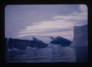 Image of glacier and iceberg