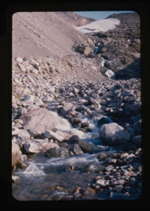 Image of stream, talus slope