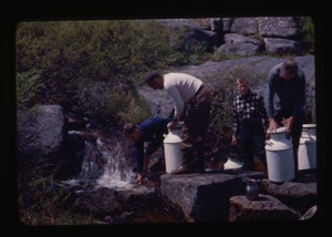 Image of Getting water at spring