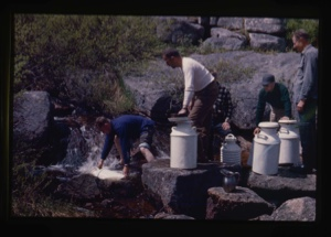 Image of Getting water at the spring