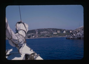 Image of approaching the village of Battle Harbor