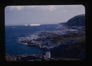 Image: iceberg and coastline