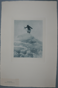 Image of The Hunter, Eskimo in the rough ice-fields at sea