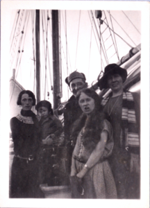 Image: Guests aboard the Bowdoin