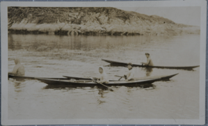 Image of Eskimo [Inuit] kayak taken during MacMillan Expedition