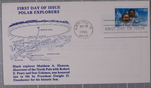 Image: First Day Cover, Polar Explorers Stamp