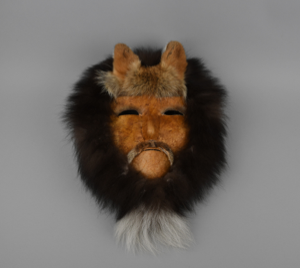 Image of caribous skin mask with fox ears