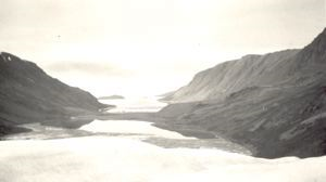 Image: Landscape, with receding  glacier