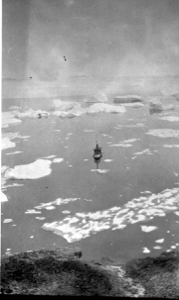 Image: The Beothic among ice floes