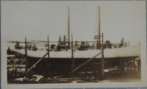 Image of The Bowdoin in dry dock