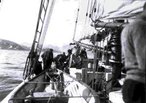 Image of Group of people at the stern [crew]