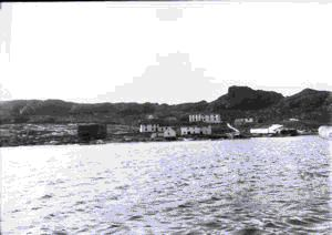 Image of Indian Harbor showing Grenfell's nursing station (his furthest north)
