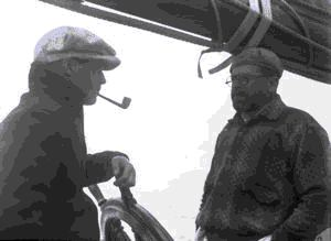Image of Jack Crowell and Dr, Potter, aboard
