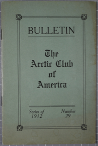 Image: Bulletin of the Arctic Club of America