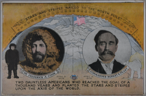 Image: Stars/Stripes Nailed to North Pole; Two Dauntless Americans…(w. message)