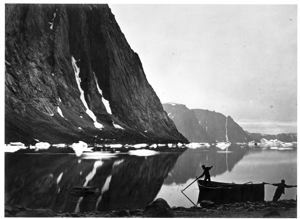 Image of Three Men with Boat, Karsut Fjord