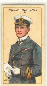 Image: Cigarette card: Commander E.R.G.R. Evans, C.B., R.N., Second in Command