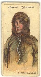 Image of Cigarette card, Norwegian Antarctic Expedition, 1910-12, Capt. Roald Amundsen