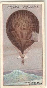 Image of Cigarette card: Andree's Polar Balloon (1897)