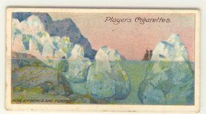 Image of Cigarette card: How Icebergs are Formed