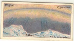 Image of Cigarette card: The Aurora Borealis