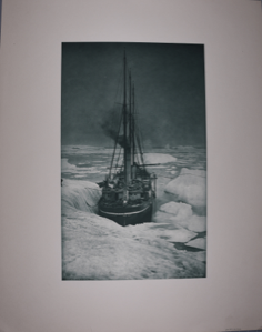 Image: The Roosevelt, Peary's ship, moored in the ice