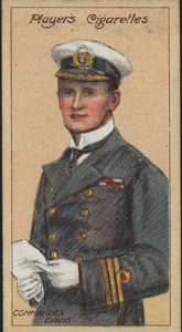 Image: Cigarette Card, Commander E.R.G.R. Evans, C.B., R.N.